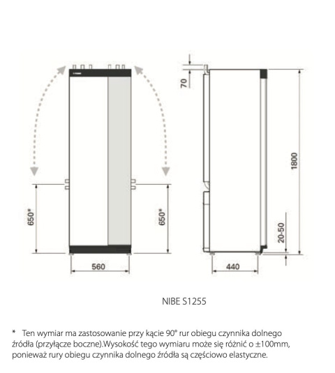 NIBE GRUNTOWA POMPA CIEPŁA S1255 12 E EM BM Partner